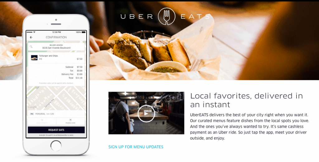 Uber añade nuevas opciones a Uber Eats, su servicio de entrega de comida