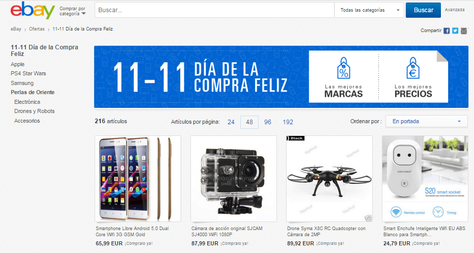 dia de la compra feliz ebay en españa