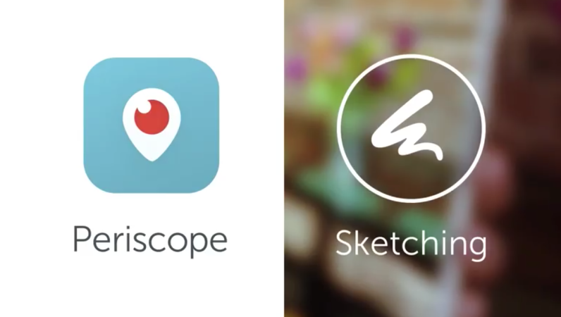 dibujos en periscope