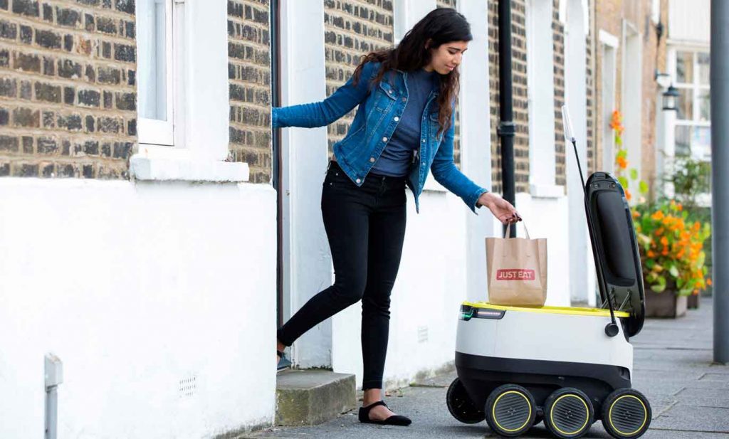 Just Eat y Starship Technologies entrega con robots autónomos