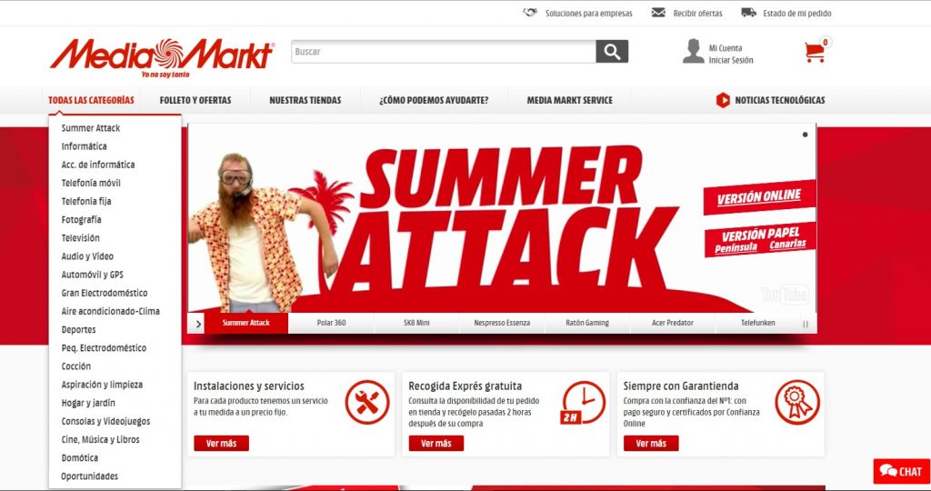 tienda online Mediamarkt opiniones