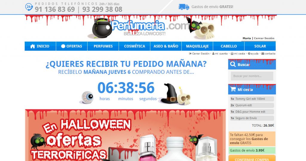 analisis y valoracion de perfumeria.com