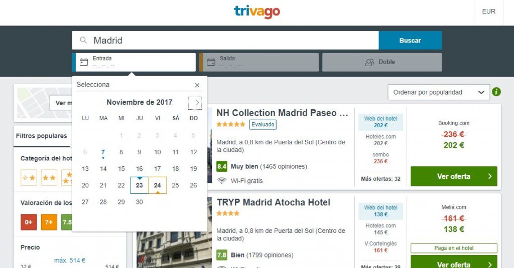 trivago homeaway