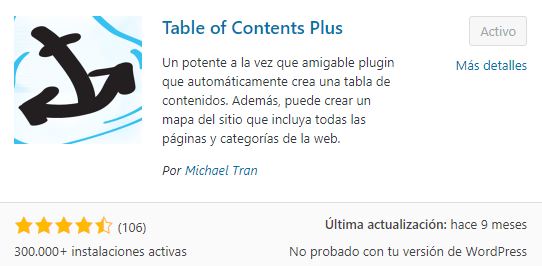 plugin table of contents plus