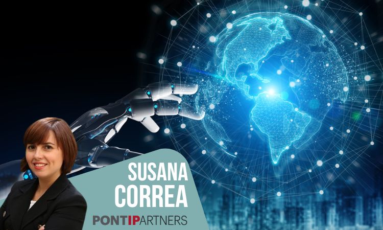 UNA MANO ROBOTICA INTENTA ALCANZAR UN MUNDO DIGITAL