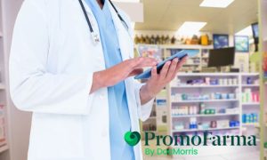 Imagen que muestra un farmacéutico con tablet
