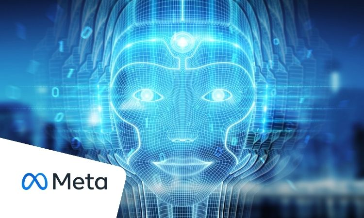Imagen que muestra a un ente virtual azul que hace referencia a la inteligencia artificial general que Meta quiere desarrollar