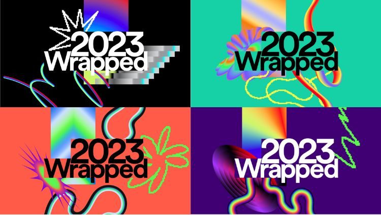 Diferentes dise&ntilde;os de las portadas del Wrapped de Spotify 