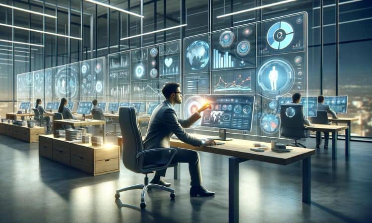 Un grupo de trabajadores utilizando la segmentación avanzada de un CRM como Pipedrive