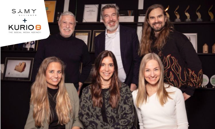De izquierda a derecha y de arriba a abajo: Juan Andrés Elhazaz, COO SAMY Alliance, Tommi Opas, Partner and CEO Kurio, Jari Lähdevuori, Kurio Co-founder and Creative Director, Patricia Ratia Co-Founder and CEO Europe SAMY Alliance, Sonsoles Piñeiro Kruik, Chief Growth Officer Europe SAMY Alliance, Elli Tuominen, Kurio Co-founder, Strategy Director.