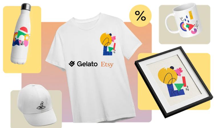 imagen de productos impresos bajo demanda con gelato