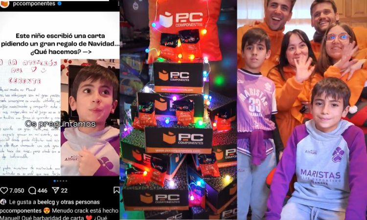La buena acción (de marketing) de PC Componentes para navidad