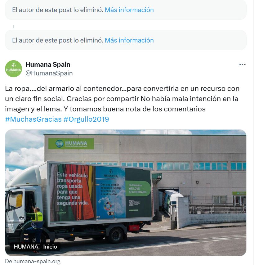 campa&ntilde;a lgtbi de humana en twitter