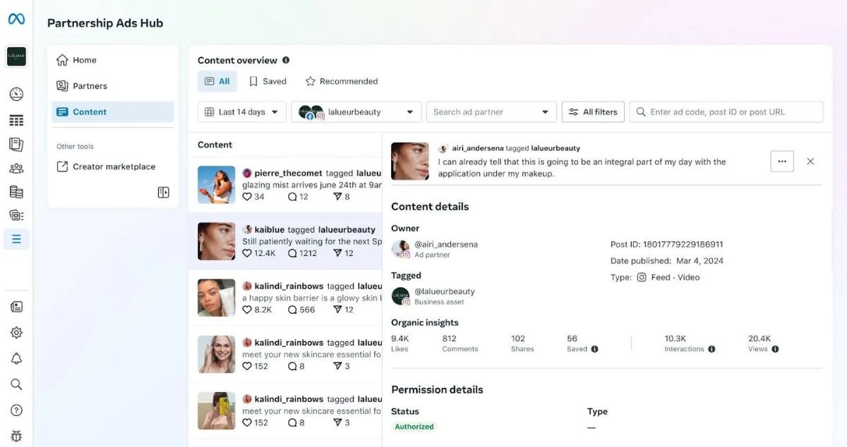 partnership ads hub