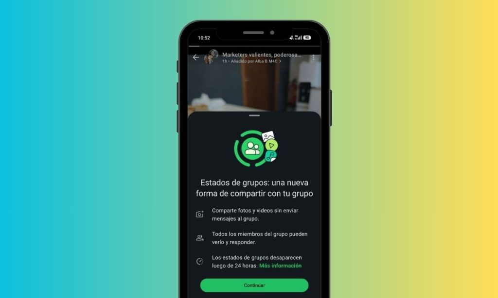 como hacer historias en grupos de whatsapp (1)
