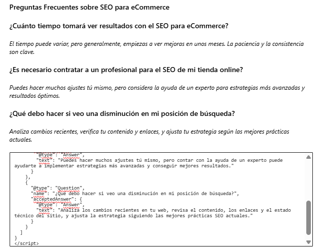 FAQs en art&iacute;culos