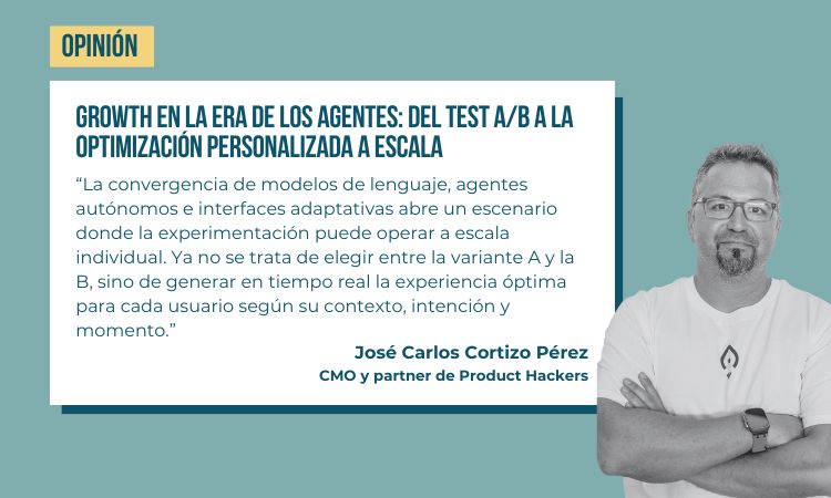 Cuatro personas sonr&iacute;en en c&iacute;rculos de color sobre un fondo negro. Arriba, texto: "Product Hackers Conference, 25-27 junio 2024, Madrid, Espa&ntilde;a." Nombres: Luis D&iacute;az del Dedo, Yara Paoli, Sean Ellis, Carmen Guerrero.