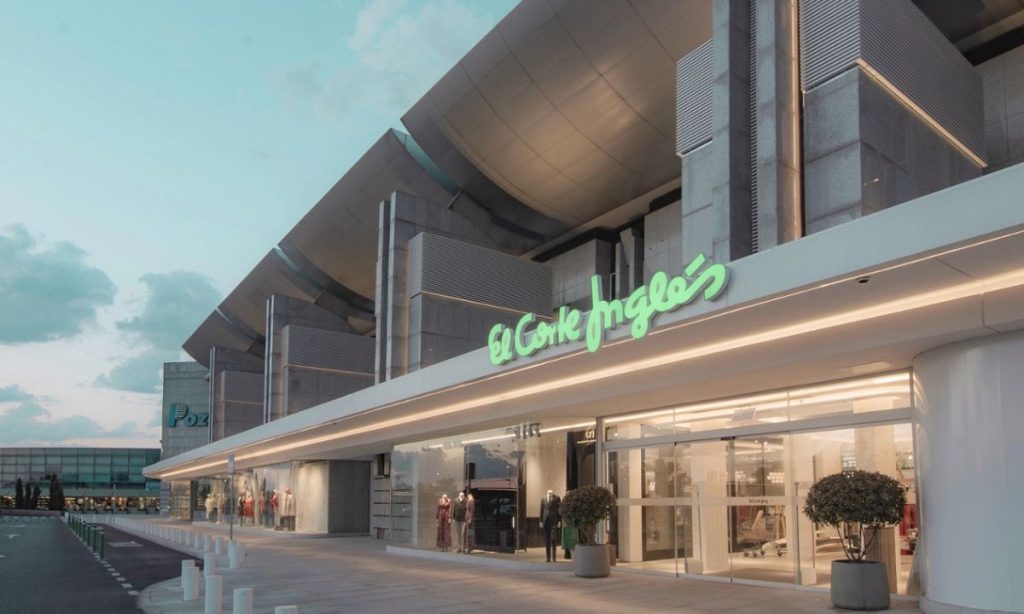 vista exterior del centro de el corte ingles en pozuelo