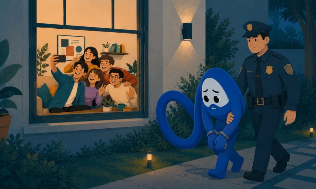 icono de meta saliendo detenido de una casa porque han desactivado una de sus funciones
