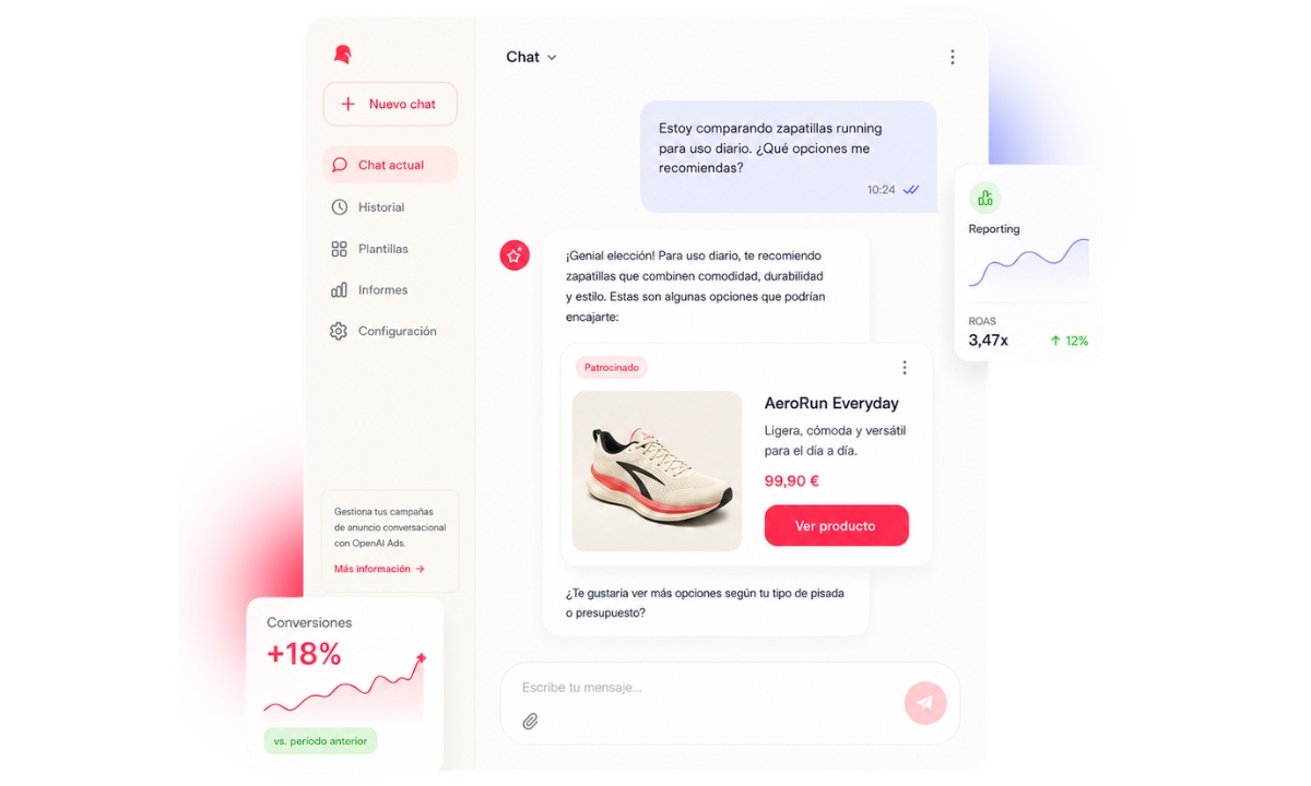 Unicornio camina majestuoso por un campo dorado bajo un cielo nublado, mostrado en una interfaz de aplicaci&oacute;n de dise&ntilde;o gr&aacute;fico con opciones de imagen. Texto: "Generate a unicorn walking through a field".