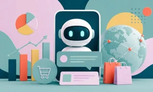 Imagen generada con inteligencia artificial de como la expansión de ChatGPT Ads por medio de los anuncios de publicidad para nuevos mercados y su modelo de autoservicio marcan un punto de inflexión para anunciantes que buscan llegar a los consumidores en momentos de alta intención.